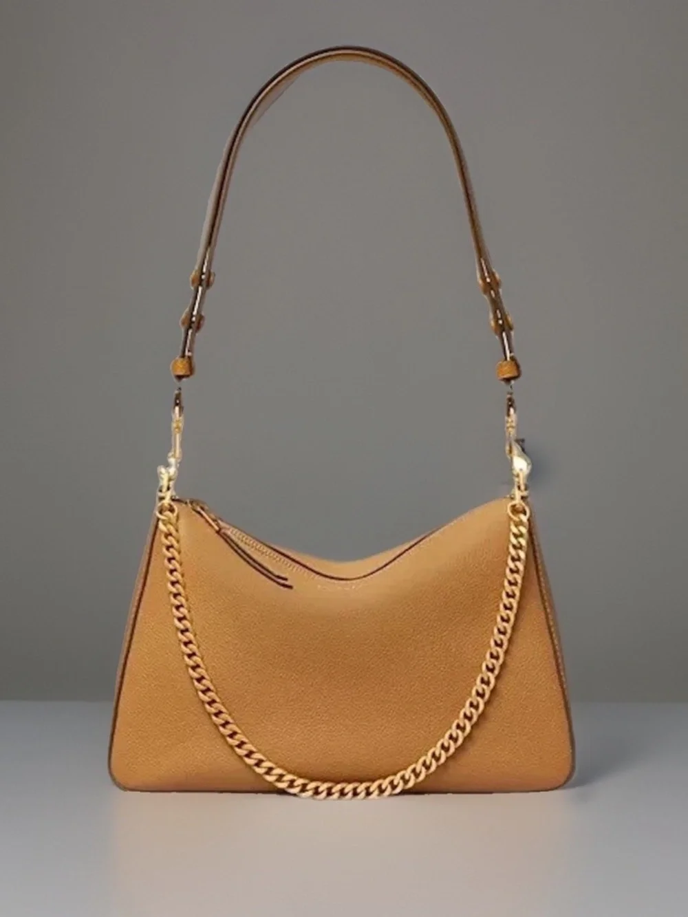NEW TORY BURCH PERRY SHOULDER CROSSBODY BAG LEATHER Brown